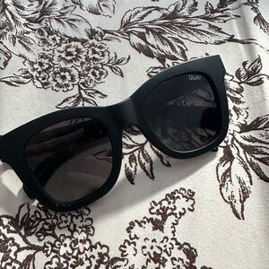 Quay Black Oversized Sunglasses